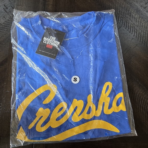 The Marathon Clothing Blue Crenshaw T-Shirt Nipsey Hussle Men Small New Graphic - Picture 2 of 4